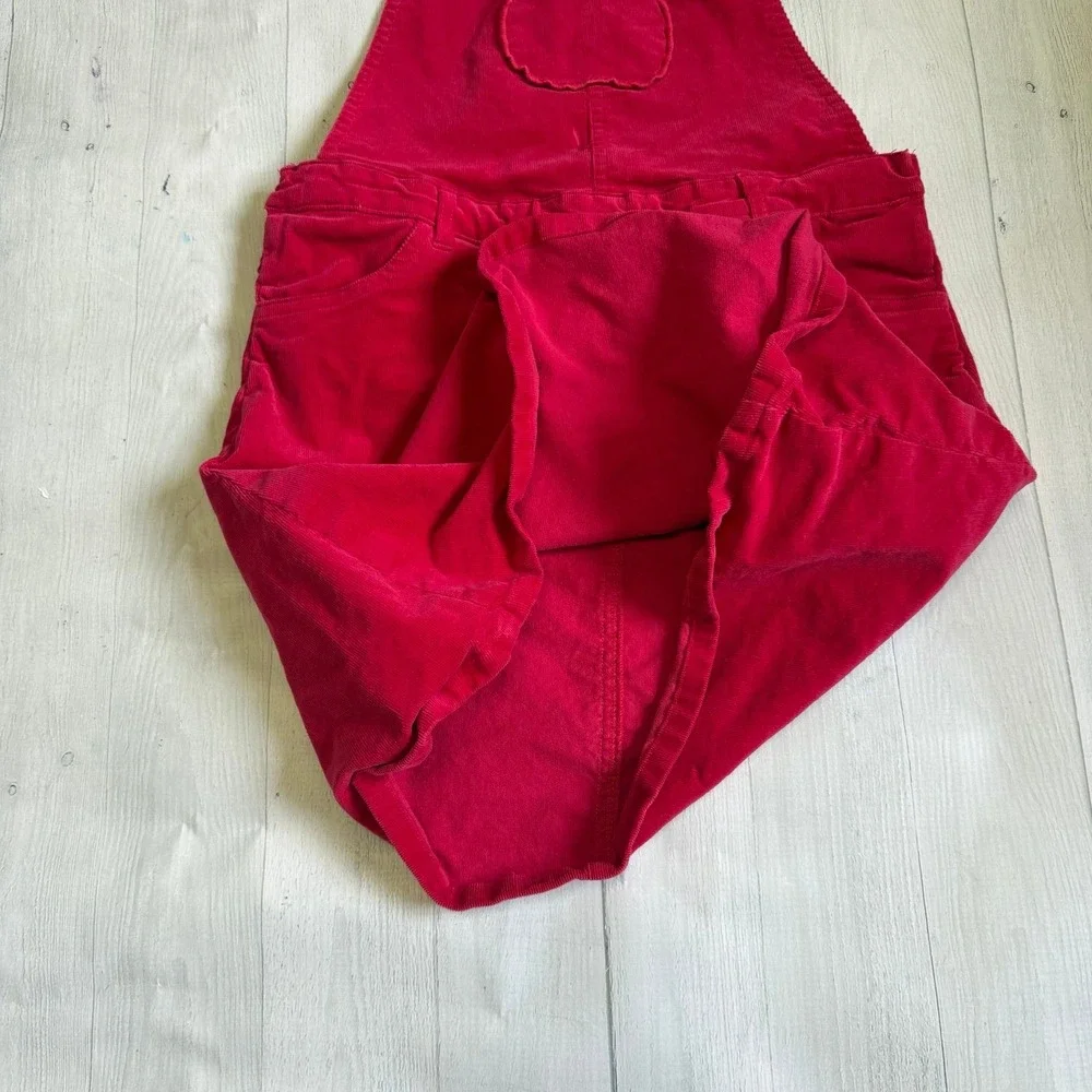 Gymboree Girls red Apple Corduroy‎ Skirtall dress jumper Teacher's Favorite 10